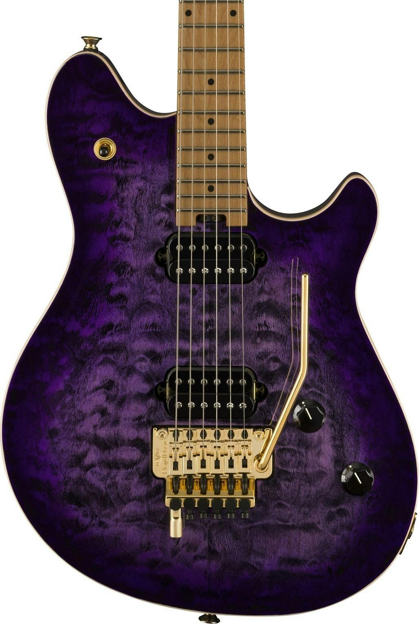 EVH Wolfgang Special QM Electric Guitar in Purple Burst EVH Wolfgang Special QM Electric Guitar in Purple Burst