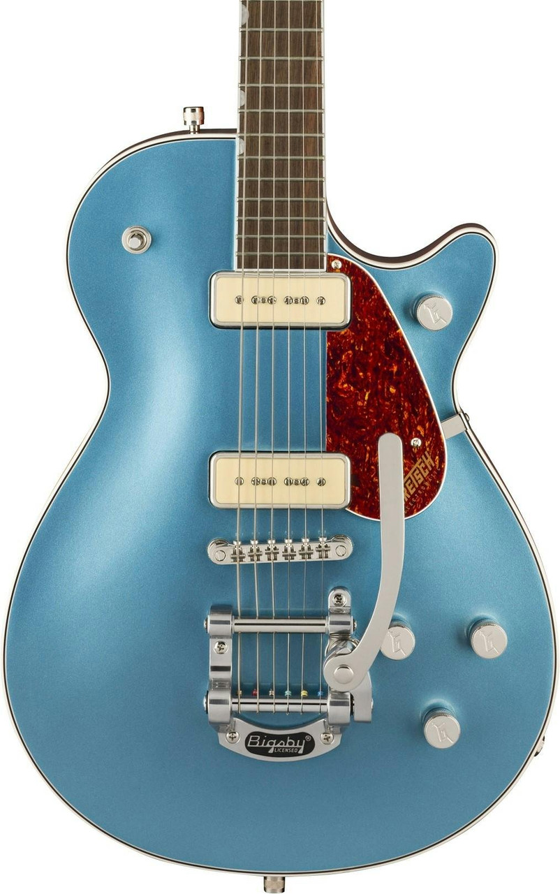 Gretsch G5210T P90 Electromatic Jet Two 90 Single Cut Electric Guitar in Mako with Bigsby Gretsch G5210T P90 Electromatic Jet Two 90 Single Cut Electric Guitar in Mako with Bigsby