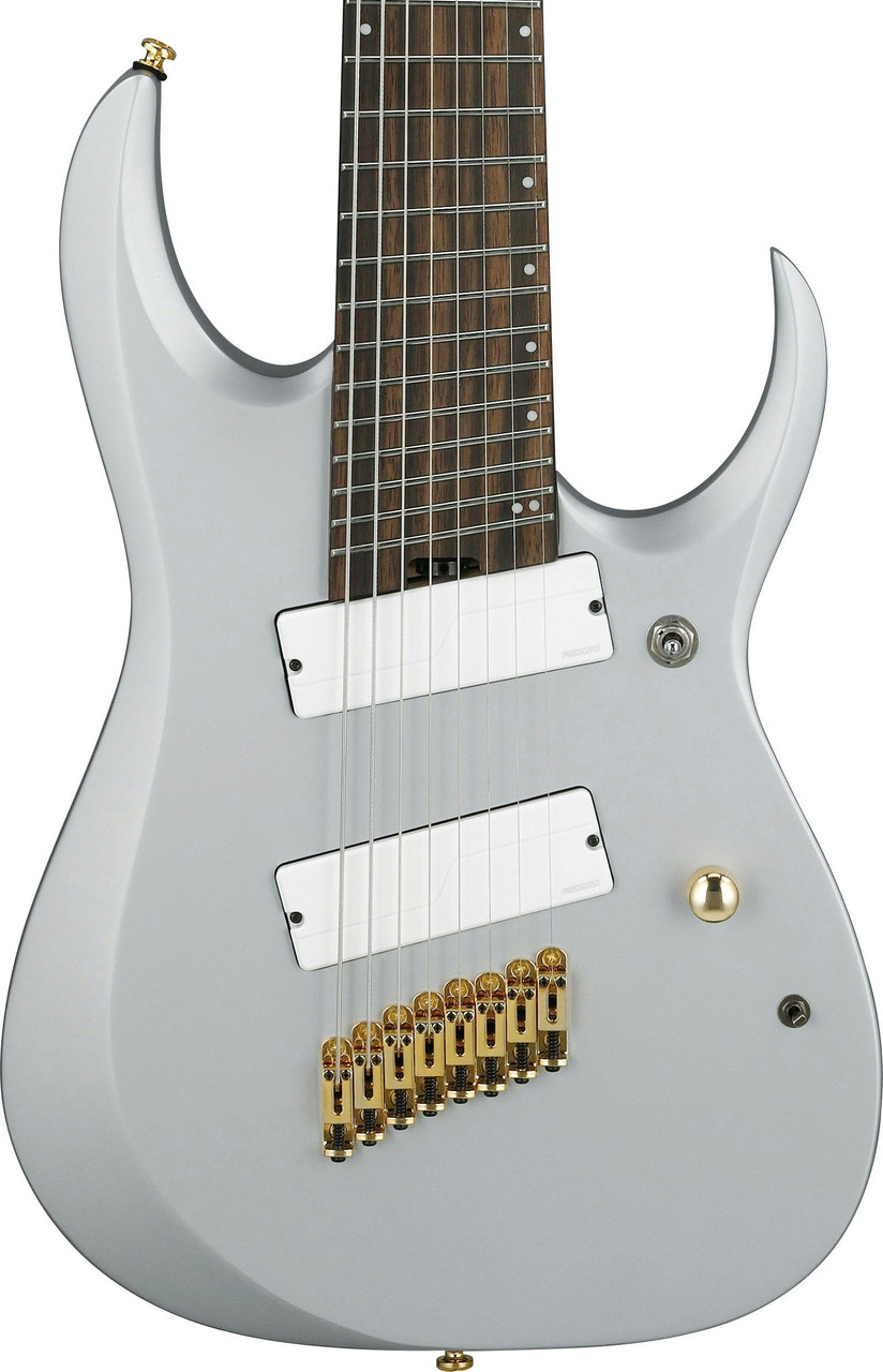Ibanez RGDMS8-CSM Axe Design Lab Multiscale 8-String Electric Guitar in Classic Silver Matte Ibanez RGDMS8-CSM Axe Design Lab Multiscale 8-String Electric Guitar in Classic Silver Matte