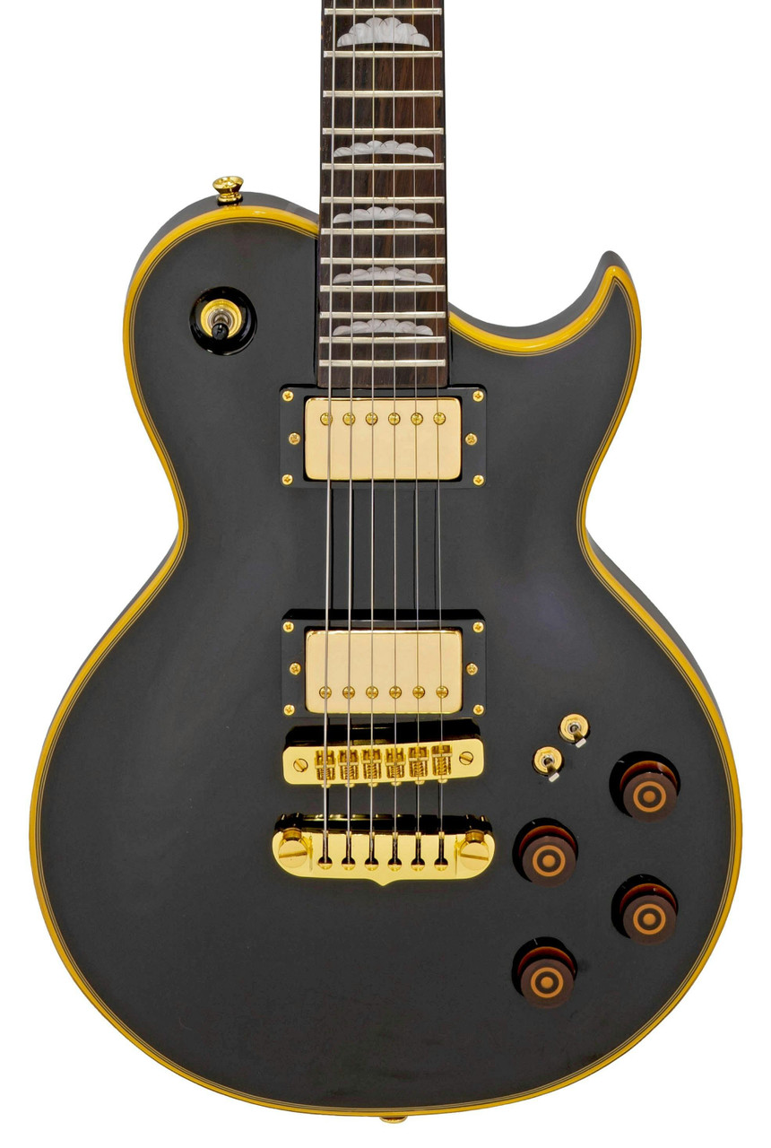 Aria PE-F80 Electric Guitar in Black Top Aria PE-F80 Electric Guitar in Black Top