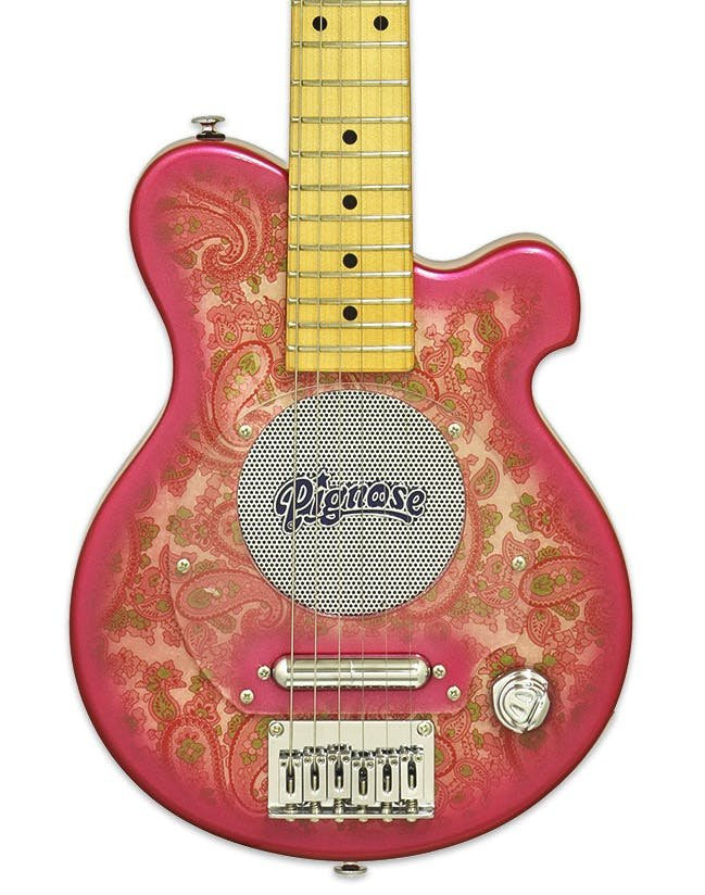 Pignose PGG-200PL Electric Guitar with Built-in Amplifier in Pink Paisley Pignose PGG-200PL Electric Guitar with Built-in Amplifier in Pink Paisley