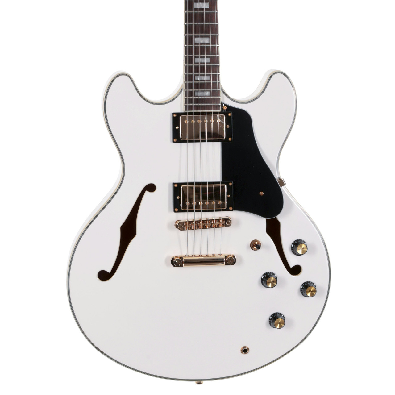 Sire Larry Carlton H7 Semi-Hollow Electric Guitar in White Sire Larry Carlton H7 Semi-Hollow Electric Guitar in White