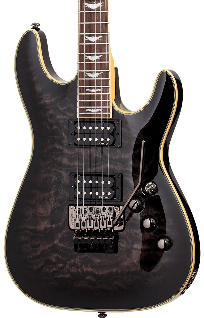 Schecter Omen Extreme 7 Electric Guitar in Black Cherry