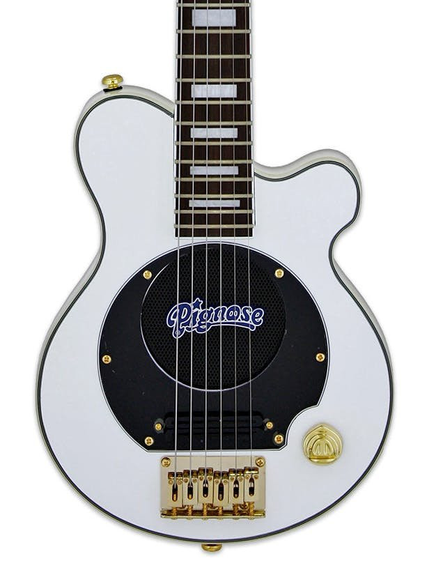 Pignose PGG-259 Electric Guitar with Built-in Amplifier in White Pignose PGG-259 Electric Guitar with Built-in Amplifier in White