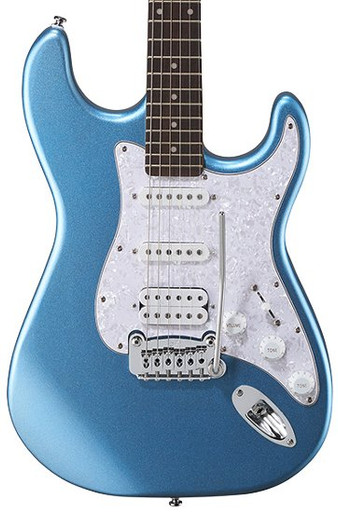 G&L Tribute Legacy HSS Electric Guitar in Lake Placid Blue