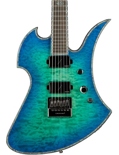 B.C.Richモッキンバード　ブルー BC Rich Extreme Series Mockingbird Exotic Electric Guitar with