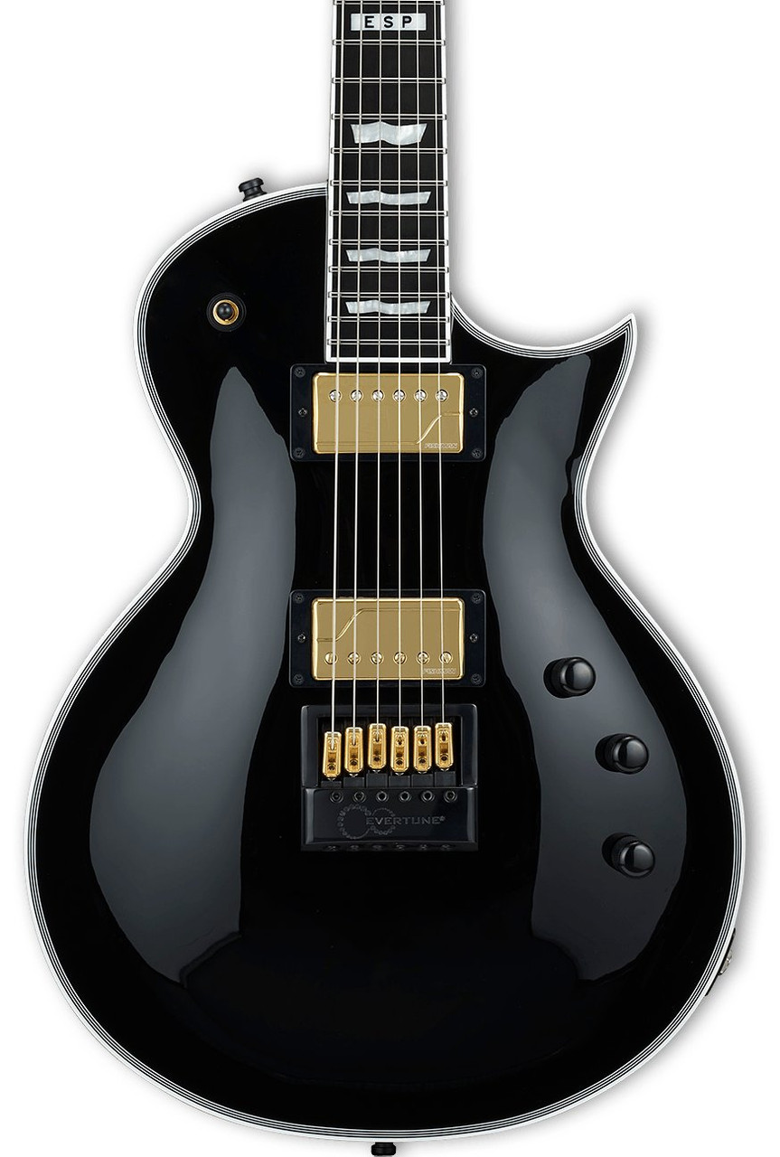 ESP E-II Eclipse Full Thickness EverTune Electric Guitar in Black ESP E-II Eclipse Full Thickness EverTune Electric Guitar in Black