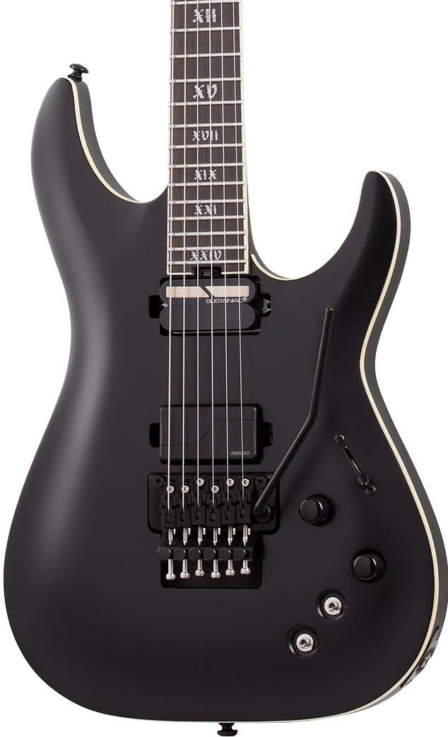 Schecter C-7 SLS Elite Evil Twin in Satin Black - Andertons Music Co.