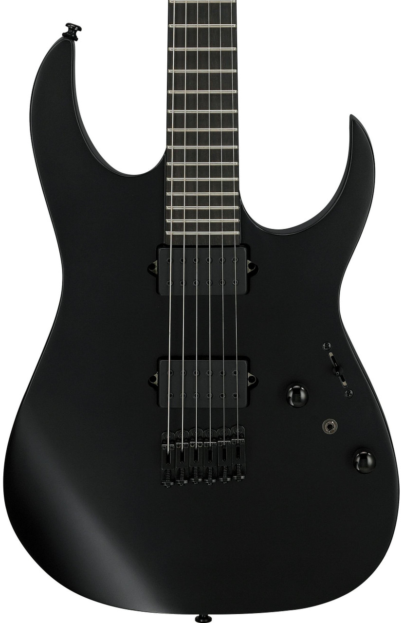 Ibanez RGRTB621-BKF Iron Label Electric Guitar in Black Flat Ibanez RGRTB621-BKF Iron Label Electric Guitar in Black Flat
