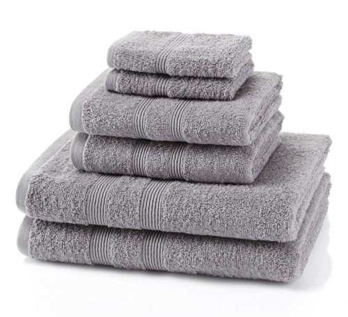 6 Piece 500GSM Towel Bale - 2 Face Cloths, 2 Hand Towels, 2 Bath Sheets