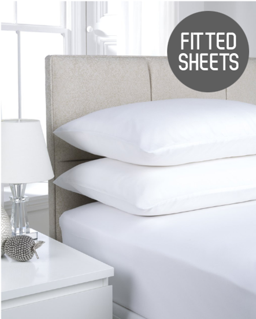 180TC Extra Deep Percale Fitted Sheets