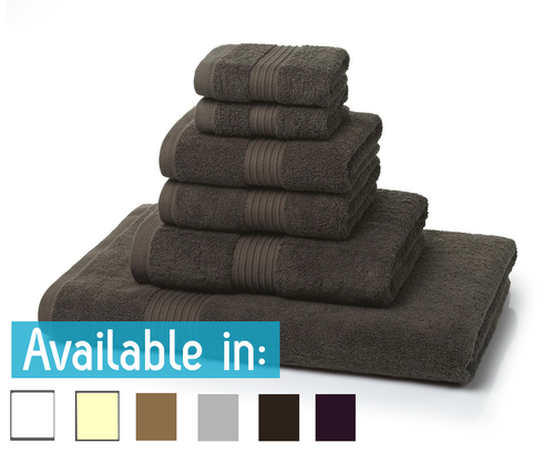 6 Piece 700GSM Towel Bale - 2 Face Cloths, 2 Hand Towels, 1 Bath Towel, 1 Bath Sheet