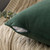 Dark Green Velvet Cushion Covers with Included Cushion Inserts - 45x45 cm (4pc Set - 2 Cushion Inserts, 2 Cushion Covers)