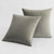 Silver Velvet Cushion Covers with Included Cushion Inserts - 45x45 cm (4pc Set - 2 Cushion Inserts, 2 Cushion Covers)