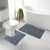1000 GSM Chenille Chenille Microfibre Bath Mat & Pedestal Set