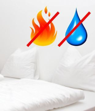 Tiacare Bed Linen - Fire Retardant To BS EN 7175 (Navy, Single - Duvet Cover