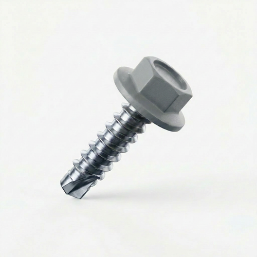 RAL 7038 Agate Grey - 19mm x 4.2mm Coloured Hex Head Self Drilling Tek Bolts - BZP