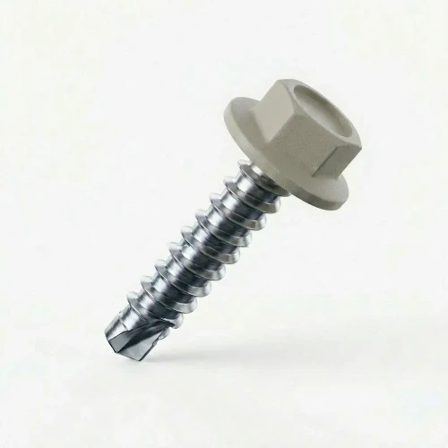 RAL 7032 Pebble Grey - 25mm x 5.5mm Coloured Hex Head Self Drilling Tek Bolts - BZP