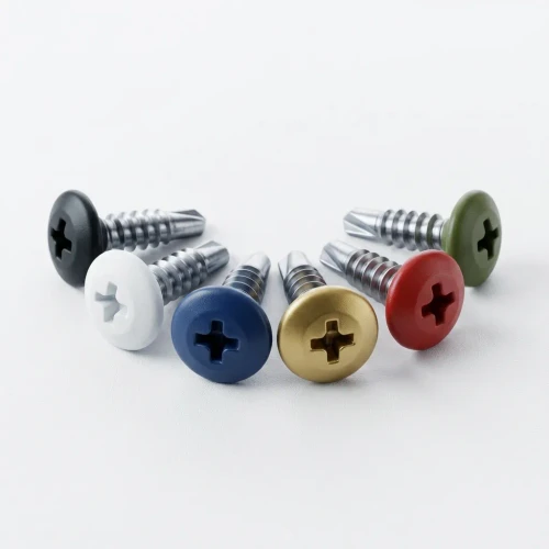 Painted 22mm x 4.8mm Coloured Wafer Head Self-Drilling Screws – RAL Powder-Coated BZP Steel