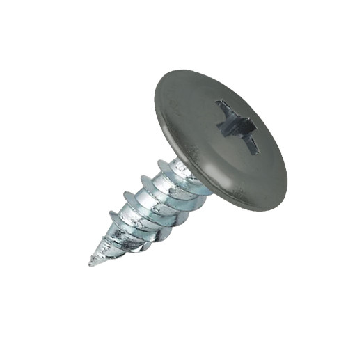 RAL 7009 Green Grey - 13mm x 4.2mm Painted Wafer Head Self Tapping Screws - BZP Steel with green grey coloured screw heads.