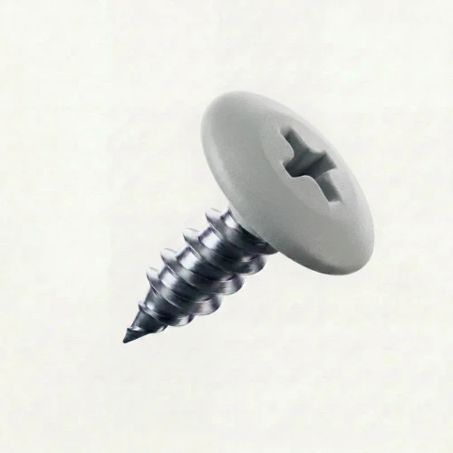 RAL 7035 Light Grey - 13mm x 4.2mm Painted Wafer Head Self Tapping Screws - BZP Steel with light grey screw heads
