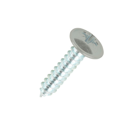 19mm x 4.2mm Painted Flange Head Self Tapping Screw - BZP Steel with a RAL 7038 Agate Grey powder coated coloured screw head.