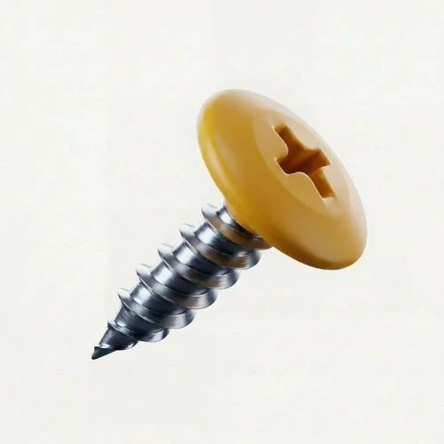 PanelPro 19mm x 4.2mm RAL 1032 Broom Yellow hoarding screw low profile wafer head for ACM and Dibond panels