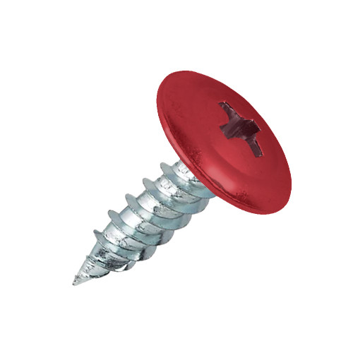 RAL 3020 Traffic Red PanelPro 19mm hoarding screw wafer head fixing for ACM Dibond and hoarding panels