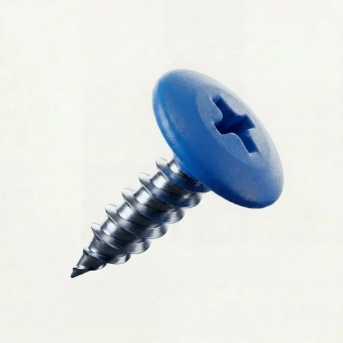 RAL 5017 Traffic Blue PanelPro 19mm wafer head hoarding screw for ACM Dibond and printed construction panels