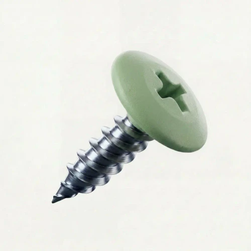 RAL 6021 Pale Green PanelPro 19mm wafer head hoarding screw for ACM Dibond and printed construction panels
