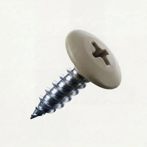 PanelPro 19mm hoarding screw in RAL 7006 Beige Grey low profile wafer head fixing for ACM Dibond and hoarding panels