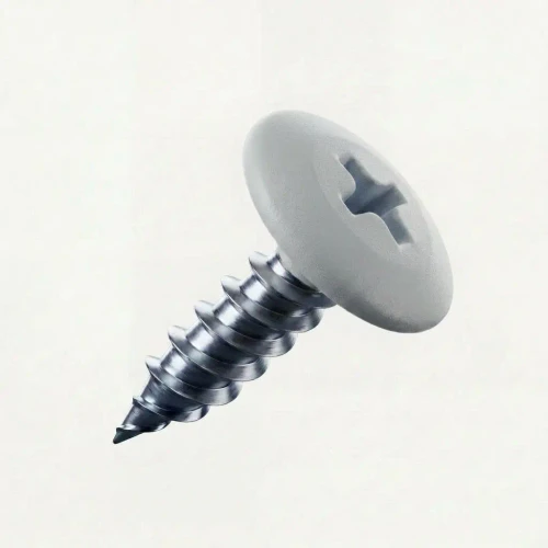 PanelPro 19mm wafer head hoarding screw in RAL 7035 Light Grey for ACM Dibond and printed hoarding panels