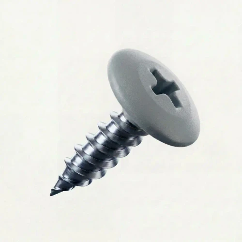 PanelPro hoarding screw 19mm x 4.2mm wafer head technical dimensions - RAL 7047 Telegrey