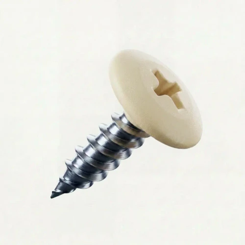 PanelPro hoarding screw 19mm x 4.2mm wafer head technical dimensions - RAL 9001 Cream