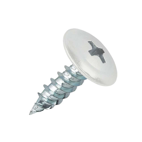 PanelPro hoarding screw 19mm x 4.2mm wafer head technical dimensions - RAL 9003 Signal White