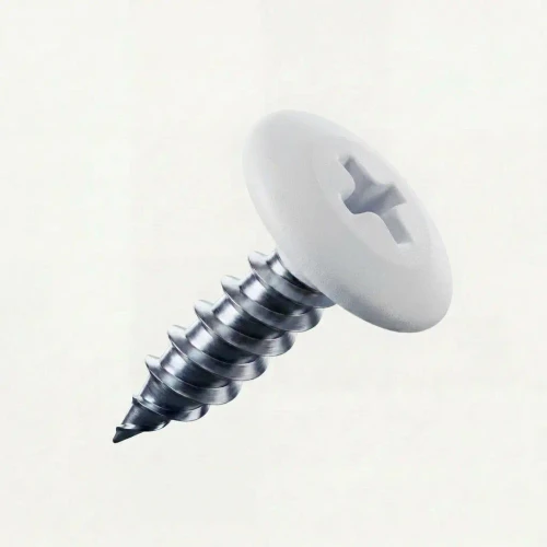 PanelPro hoarding screw 19mm x 4.2mm wafer head technical dimensions - RAL 9003 Signal White