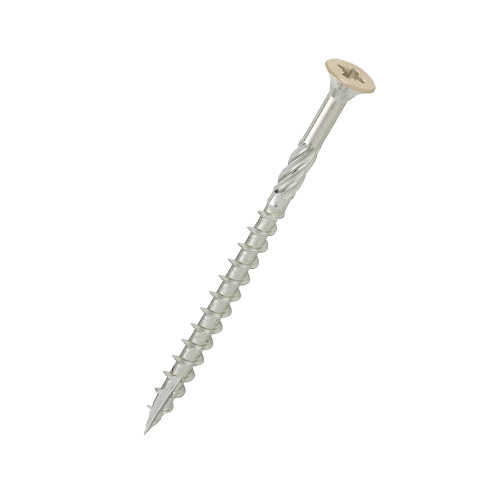 DeckingPro DS65 composite decking screw RAL 1015 Light Ivory 65mm A2 stainless steel powder coated head