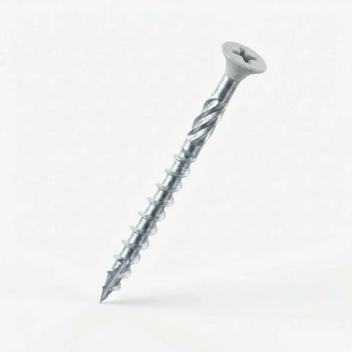 DeckingPro DS50 composite decking screw RAL 7035 Light Grey 50mm A2 stainless steel powder coated head