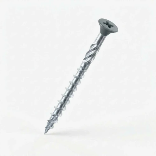 DeckingPro DS50 composite decking screw RAL 7042 Traffic Grey A 50mm A2 stainless steel powder coated head