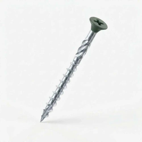 DeckingPro DS50 composite decking screw RAL 7009 Green Grey 50mm A2 stainless steel powder coated head