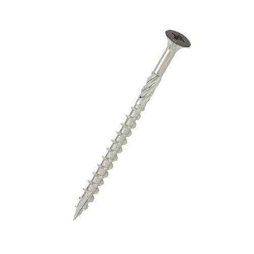 DeckingPro DS65 composite decking screw RAL 8019 Grey Brown 65mm A2 stainless steel powder coated head
