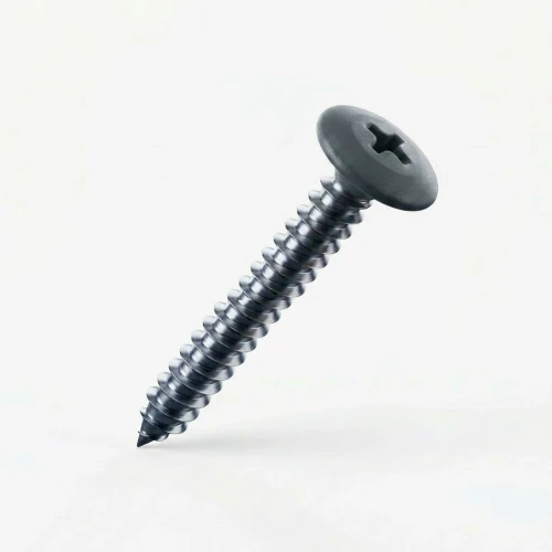 RAL 7016 Anthracite Grey - 32mm x 4.2mm Painted Flange Head Self Tapping Screws - BZP Steel