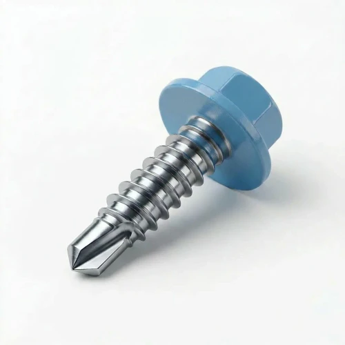 RAL 5024 Pastel Blue - 13mm x 4.2mm Coloured Hex Head Self Drilling Tek Bolts - BZP