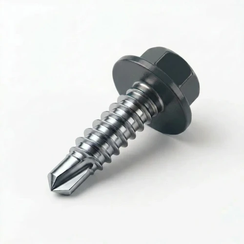 RAL 7016 Anthracite Grey - 13mm x 4.2mm Coloured Hex Head Self Drilling Tek Bolts - BZP