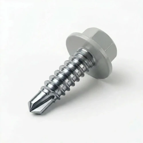 RAL 7035 Light Grey - 13mm x 4.2mm Coloured Hex Head Self Drilling Tek Bolts - BZP
