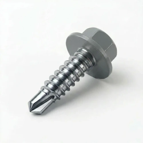 RAL 7042 Traffic Grey - 13mm x 4.2mm Coloured Hex Head Self Drilling Tek Bolts - BZP