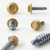 Different angles of the RAL 1036 Pearl Gold - 19mm x 4.2mm Coloured Hex Head Self Drilling Tek Bolts - BZP