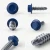 Technical shots of the RAL 5013 Cobalt Blue - 19mm x 4.2mm Coloured Hex Head Self Drilling Tek Bolts - BZP