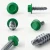 Different angles of the RAL 6024 Traffic Green - 19mm x 4.2mm Coloured Hex Head Self Drilling Tek Bolts - BZP