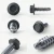 RAL 7016 Anthracite Grey - 19mm x 4.2mm Coloured Hex Head Self Drilling Tek Bolts - BZP from different angles